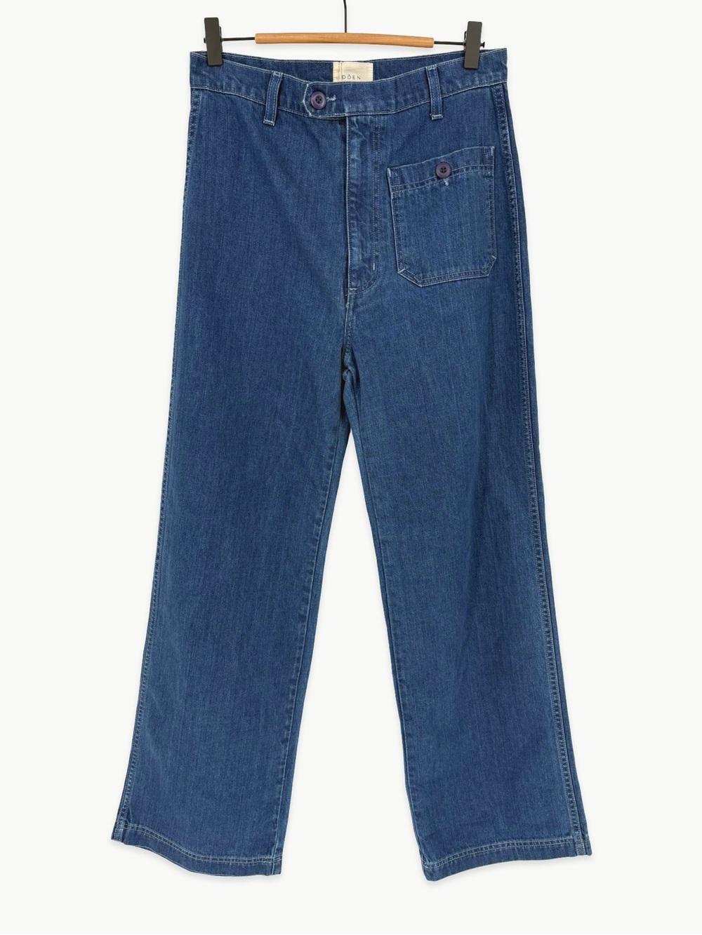 DÔEN Rainer Jean Size 28 in Sainte Croix Wash Wide Leg 100% Cotton NWT - Picture 2 of 15